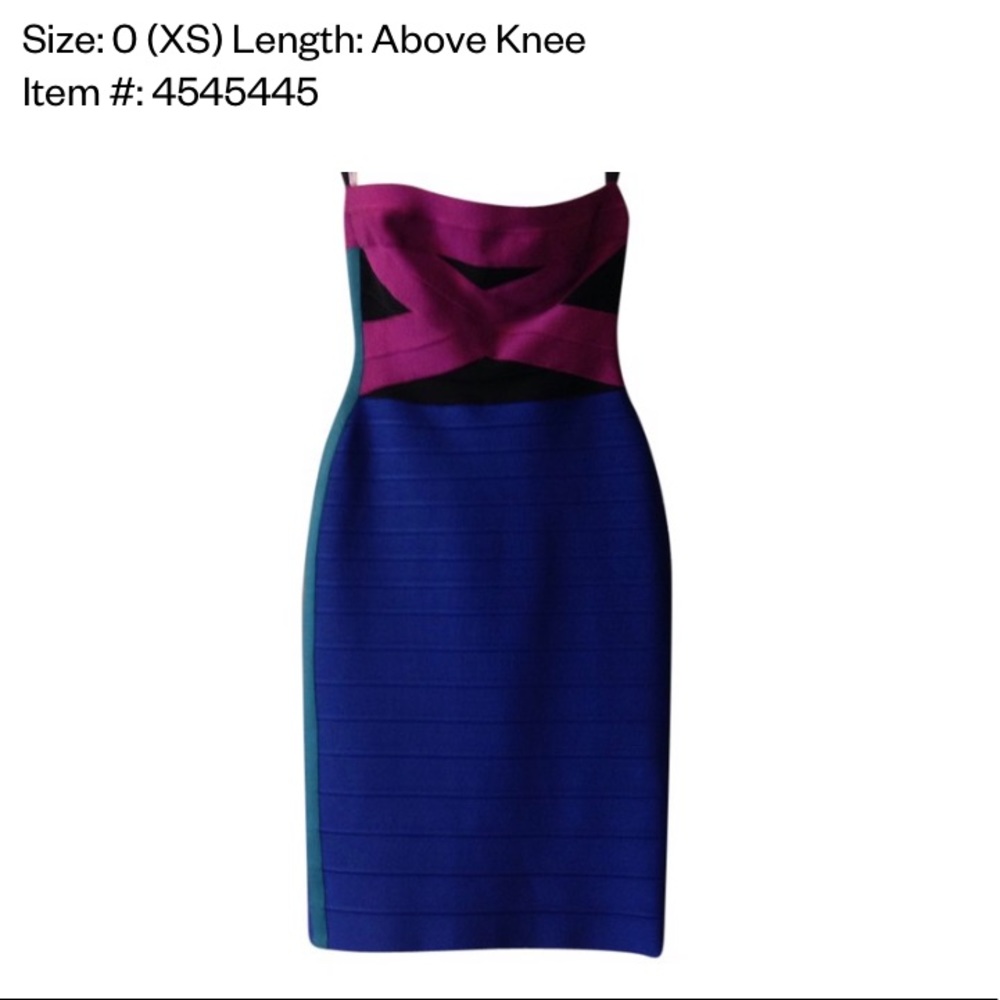 herve leger bandage dress strapless XS